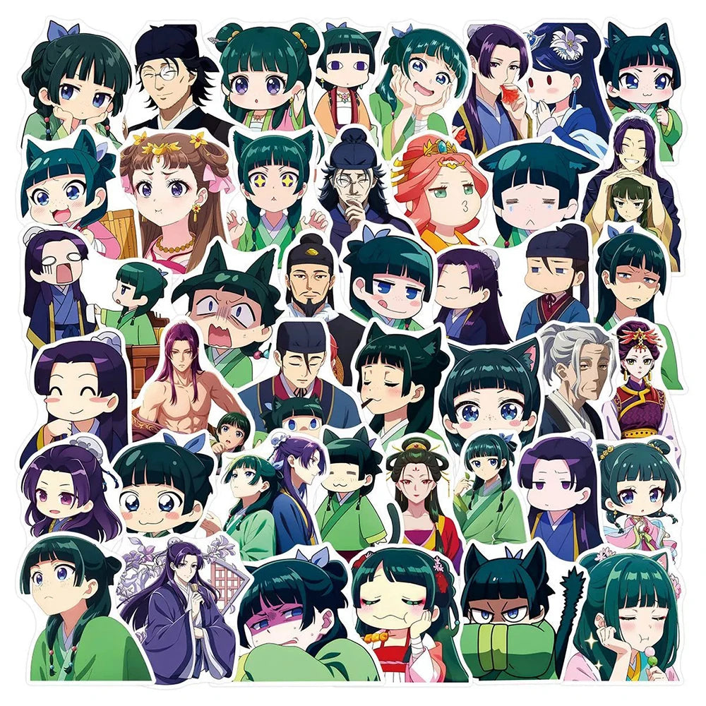 10/30/55pcs New Anime The Apothecary Diaries Stickers Cute Maomao Cartoon Decals DIY Water Bottle Phone Laptop Kawaii Sticker