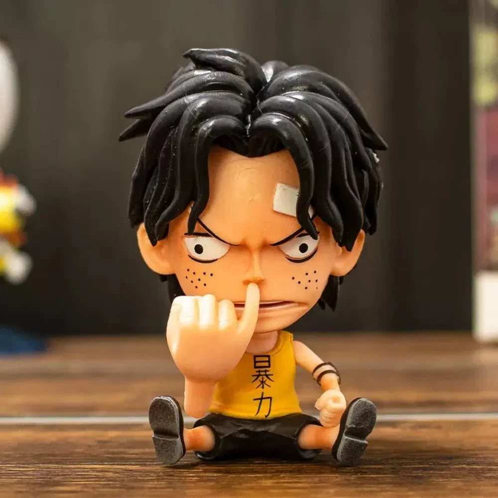 7-10cm Anime ONE PIECE Figure Franky/Brook/Jinbe/Chopper/SanjiRobin/Usopp/Nami/Zoro Action Figures Pvc Collection Model Toy Gift