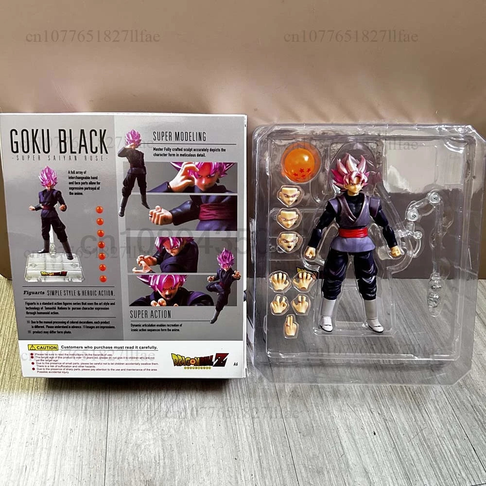 Dragon Ball Z Super Saiyan Rose Goku Black Action Figure Model Toys Joint Movable Gift For Friends Room Decor Christmas Present