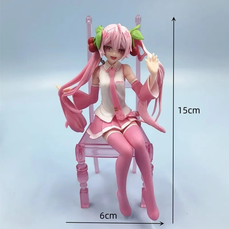 Hot Kawaii Girl Hatsune Miku Anime Figure Miku Action Figure Christmas Gift PVC Collection Model Doll Toys