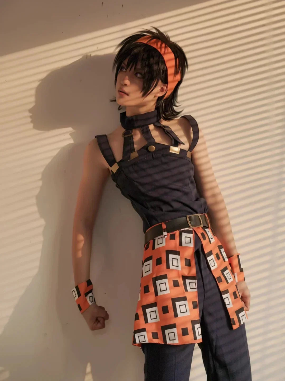 JOJO Narancia Ghirga Cosplay Costume Wig Anime Ghirga Narancia Fancy Outfit Full Set Halloween Carnival Party Women Cos Uniform