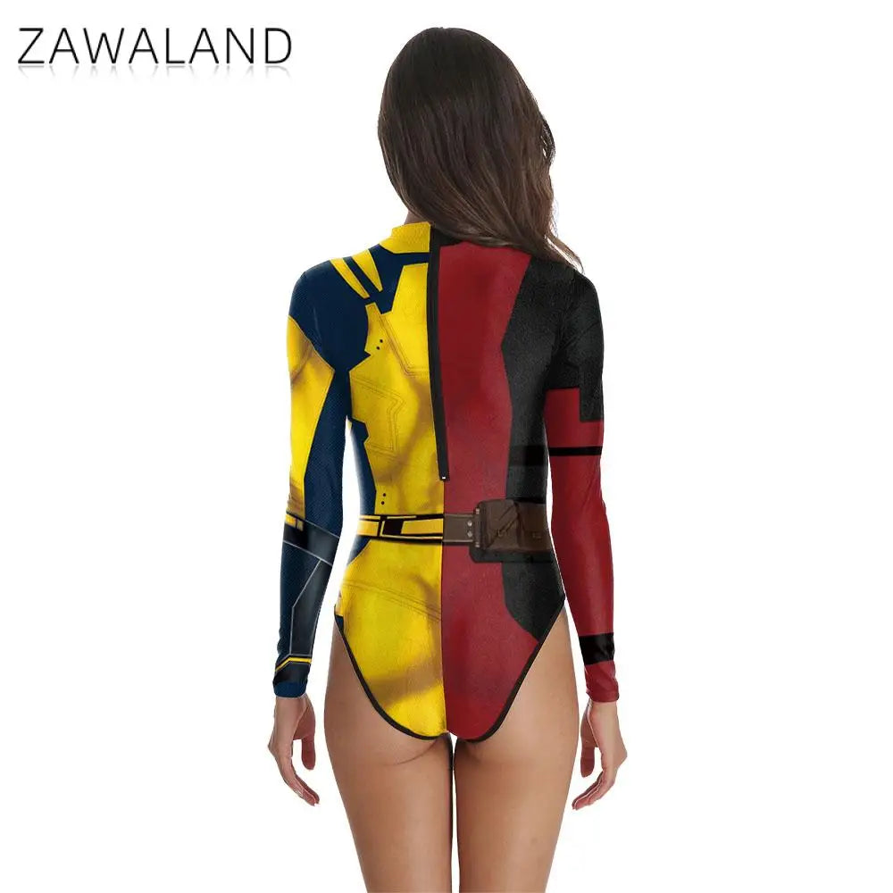 Deadpool & Wolverine Printed Cosplay Suit