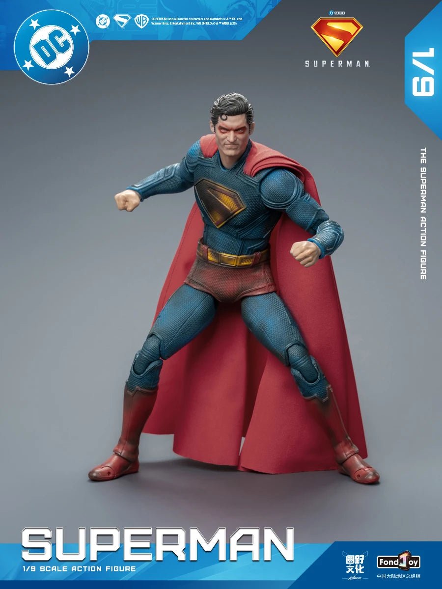 Original Fondjoy David Corenswet Superman Action Figure 1/9 New SupermanFigure PVC Joint Movable Collection Model Toys Gift