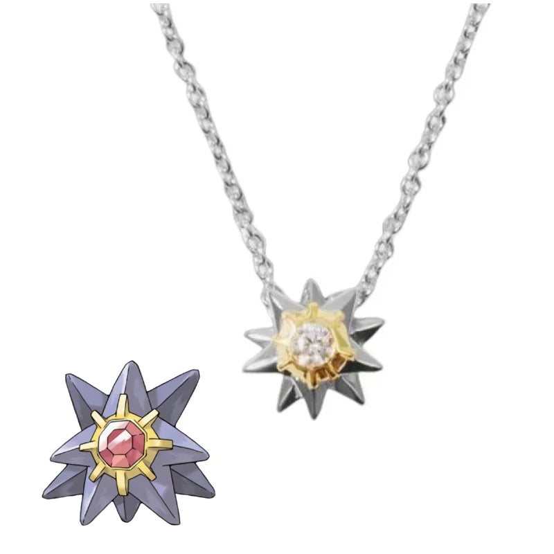 New Pokemon Espeon Snorlax Gengar Mewtwo Necklace Couple Accessories Anime Peripherals Fashion Cartoon Niche Light Luxury Gifts