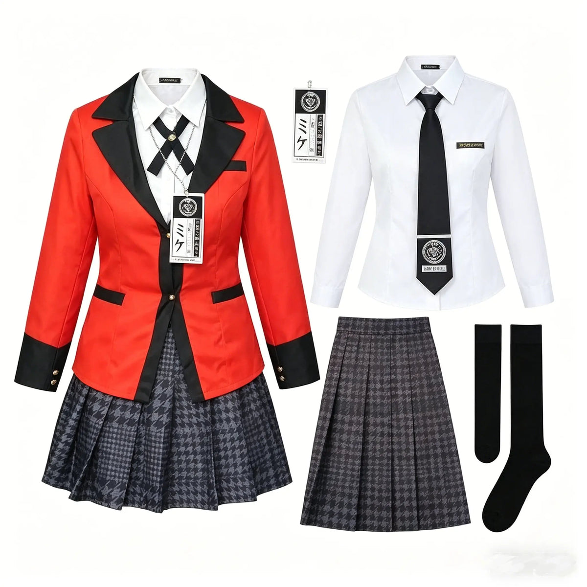 Anime Kakegurui Jabami Yumeko Cosplay Costume Halloween Sayaka Compulsive Gambler Japanese School Girls JK Uniform Halloween Cos