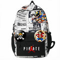 One Piece Anime Backpack Cartoon Luffy Printed Schoolbag Man Fashion Unisex Backpacks Travel Bag for Students Teens Laptop Bags