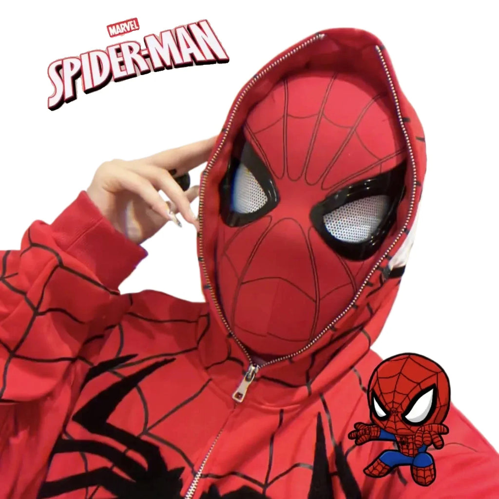 Superhero Mask/Spider-Man Helmet, Anime Character Cosplay, Full-face Mask, All-season Sun Protection, Party Gift.