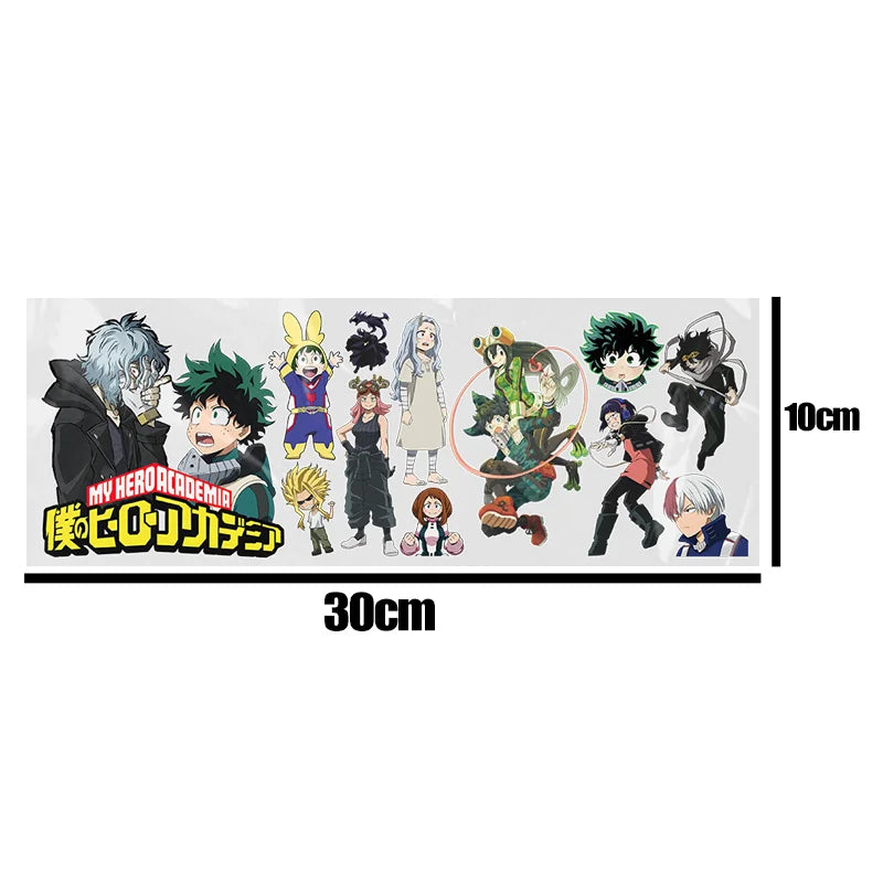 UV DTF Anime HD Sticker Waterdichte DIY My Hero Academia Transfer Sticker Permanent Sticker Water Cup Midoriya Izuku Decorate