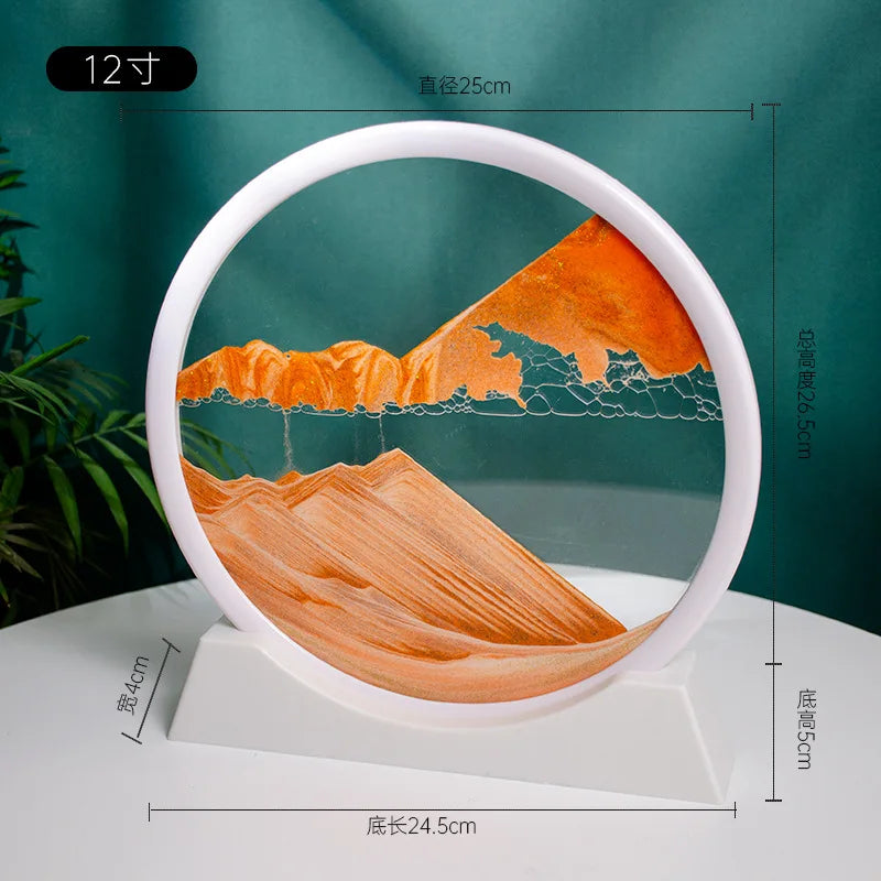 3d Quicksand Painting Desktop Ornaments Home Living Room Decoration Ecological Quicksand Painting Craft Decorations