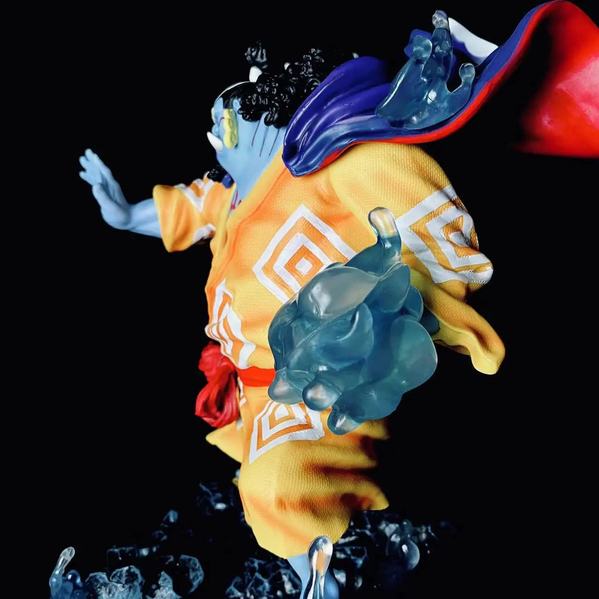 Anime Action Figure Statue Model Collection Desktop Decoration 31cm One Piece Jinbe Attack Posture