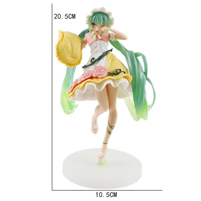 New Anime Hatsune Miku Action Figure Kawaii Collection Model Pink Sakura Kawaiii Doll Collectible Toys Cake Decor