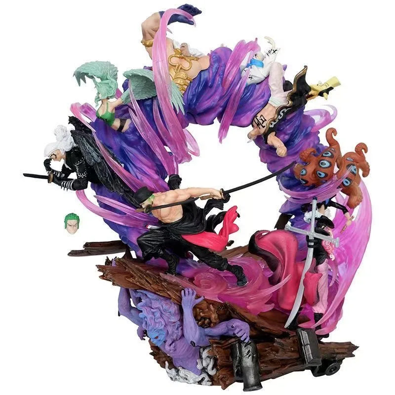 23cm/9in Anime ONE PIECE Figure Finishing Move Roronoa Zoro Action Figures Pvc Collection Model Toys for Gifts