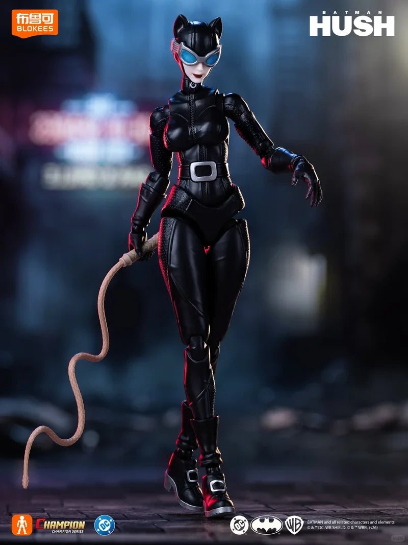 Blokees Batman Hush Catwoman Action Figure Champion Class Collectible Assemble Model Desktop Decoration For Adult Fans