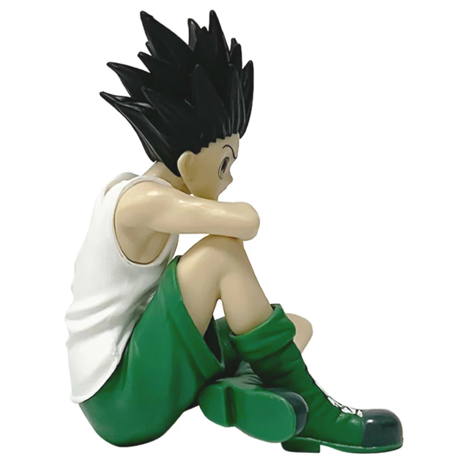 PG Hunter×Hunter GON FREECSS Killua Zoldyck Action Figure Noodle Stopper Anime Killua Figure Statue Car Ornaments PVC Model Toys