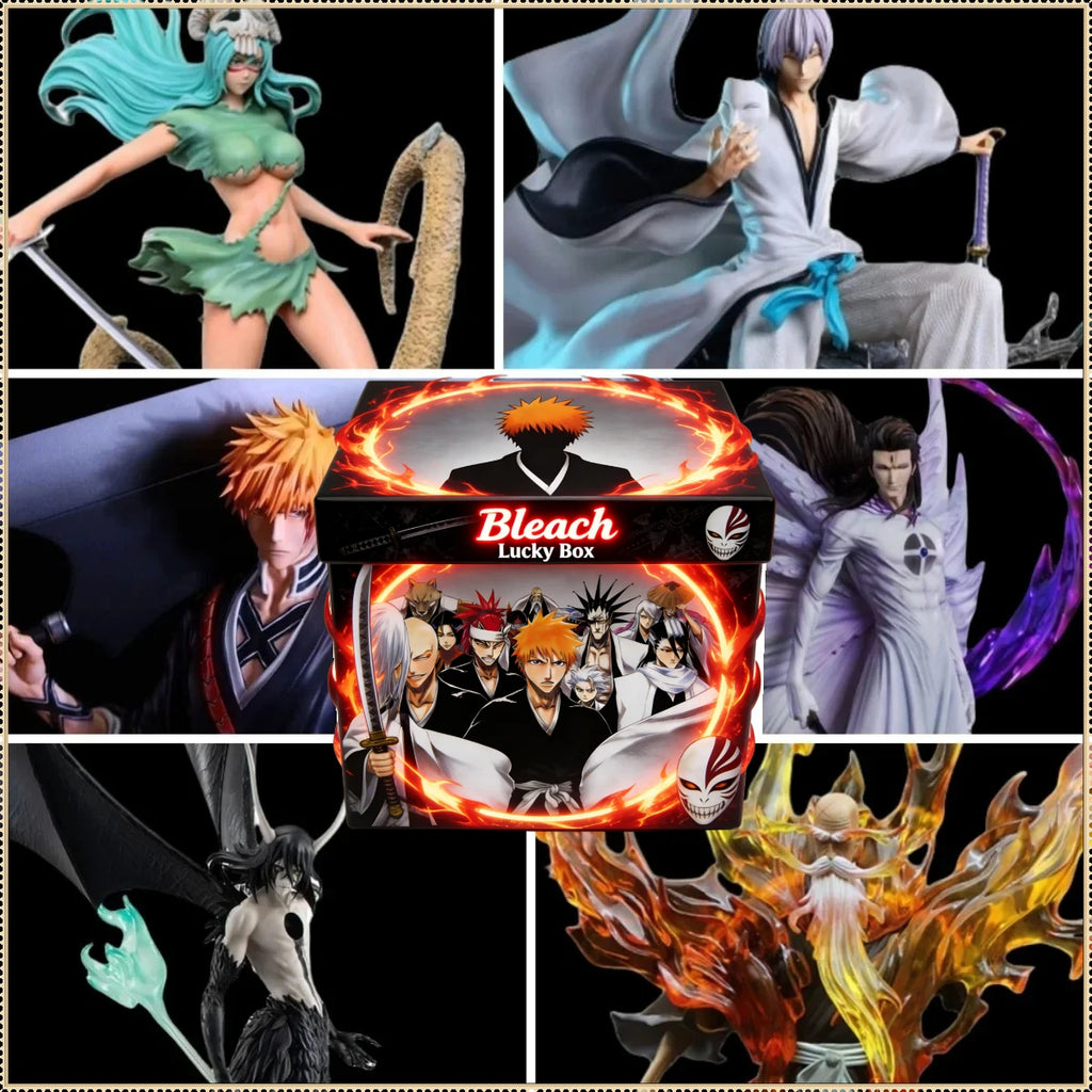 Anime Bleach Blind Box Random Surprise Gift Box Include Action Figure Keychain Pendant Badge Sticker Postcard Cartoon Peripheral