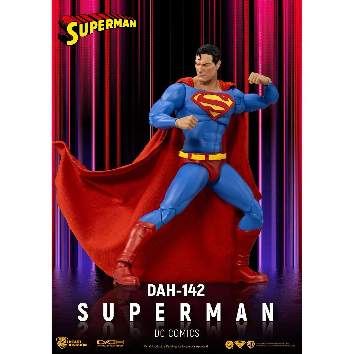 8Inch Original DC Beast Kingdom DAH-140 Green Lantern 141 The Flash 142 Superman 143 Batman Action Figures Collection Gift Toys
