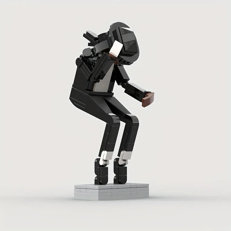 Michael Jackson MJ Classic Figure Model Ornament Micro Particle DIY Assembly Puzzle Kit Desktop Collectible Decor Gift