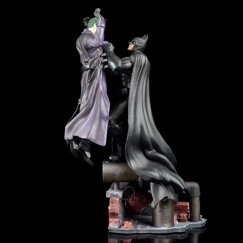 Batman Vs Joker Action Figure - Arkham Collection Bruce Wayne & the Joker Figurine with Base - Comic Anime Statues