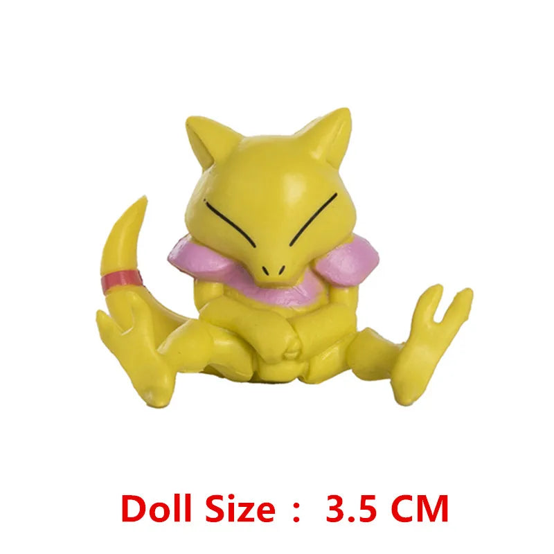 Pokemon Cartoons Anime Figure Pikachu Charmander Eevee Squirtle Cosplay Toys Model Figure Collection Dolls Birthday Gift