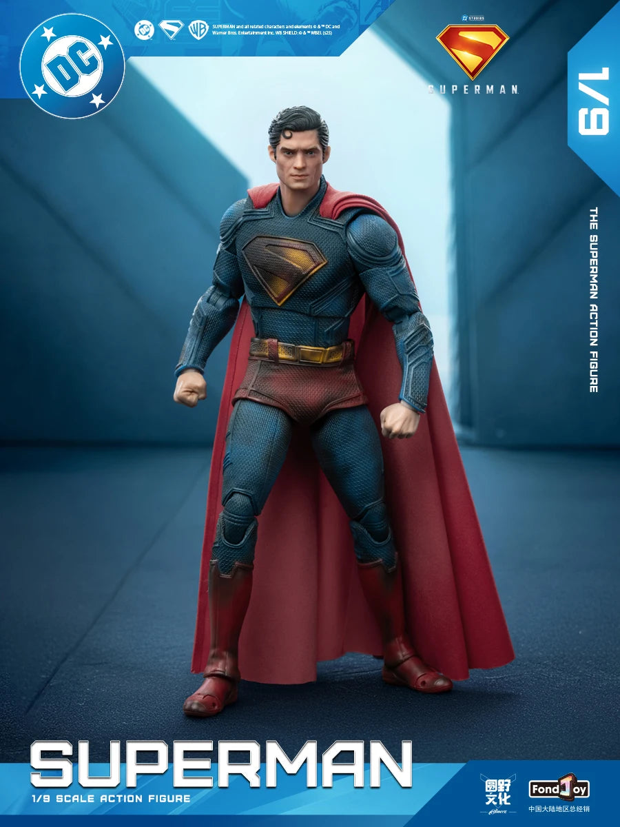 Original Fondjoy David Corenswet Superman Action Figure 1/9 New SupermanFigure PVC Joint Movable Collection Model Toys Gift