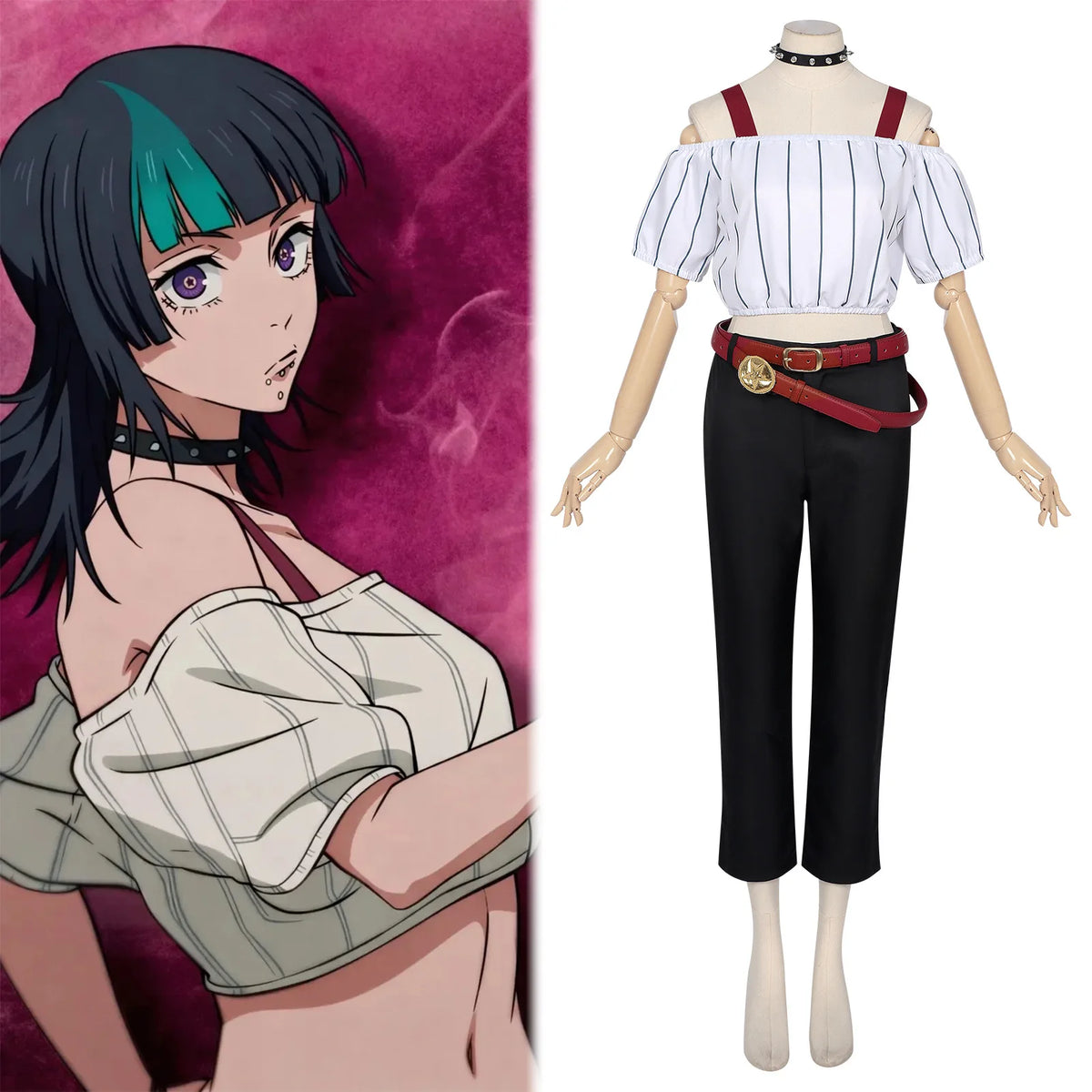 Anime Jujutsu Kaisen Culling Game Kirara Hoshi Cosplay Women Adult Movie JJK Execution Style Halloween Costume for Woman Girl