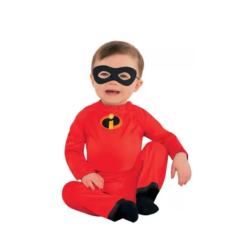 Violet Dash Kids Cosplay Jumpsuit Adult Superhero Family Costume For Halloween Carnival Baby Jack Costume