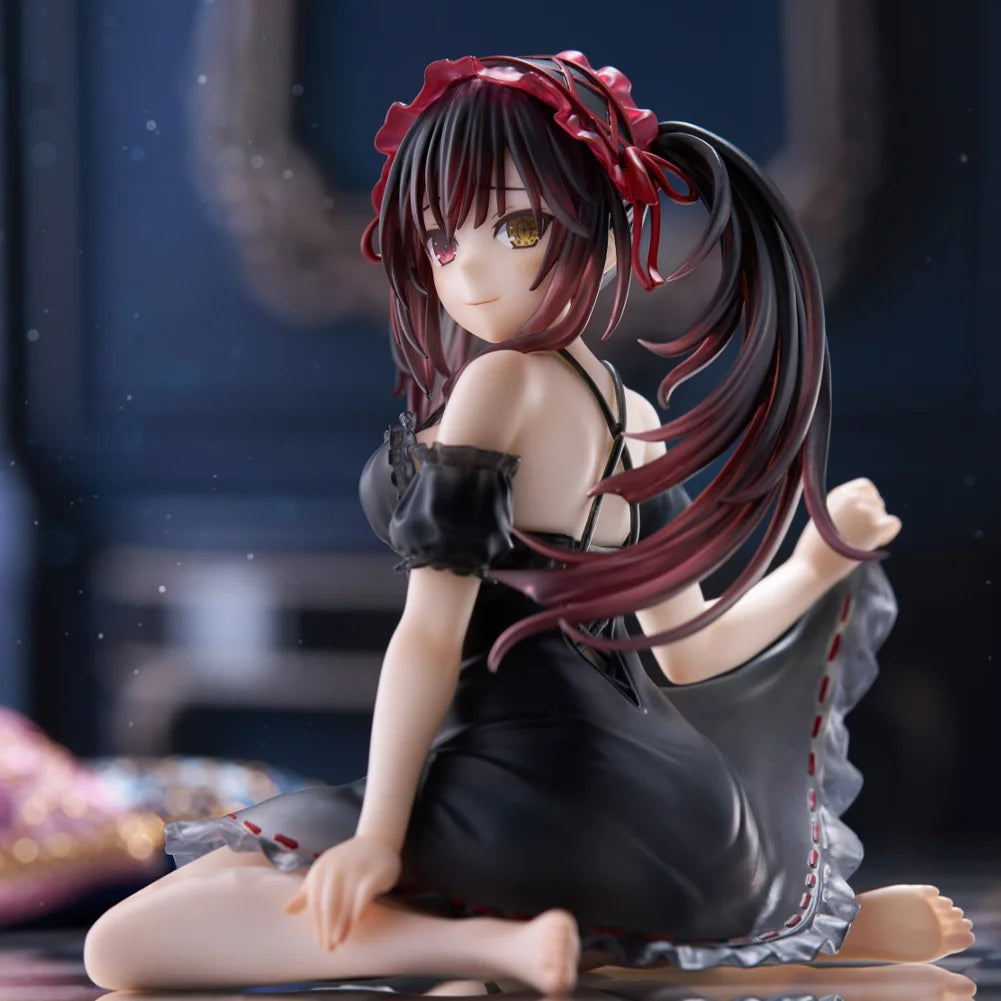13cm Anime figure Tokisaki Kurumi  nightgown action figures Tokisaki Kurumi figurine Doll Model Toy Adult Collection Statue Gift