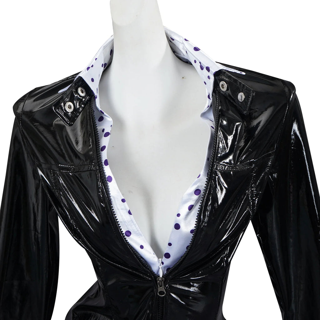 Nico Robin Cosplay Suit - 1st Gen Black Dress + Wig Set, Versatile Anime Character Costume for Party & Carnival