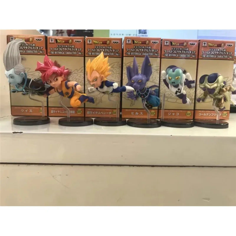 Dragon Ball Z Animation WCF 30th Anniversary Running Flying Articles 6 Super Saiyan Destruction God Hand-made Ornaments cartoon