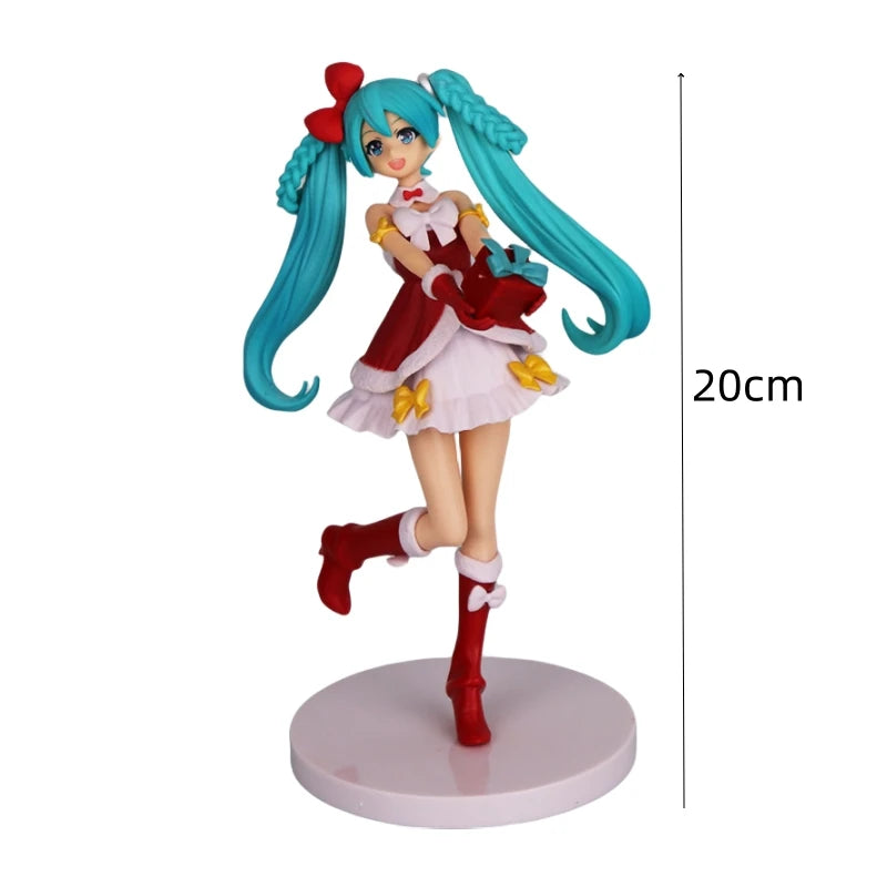 Hot Kawaii Girl Hatsune Miku Anime Figure Miku Action Figure Christmas Gift PVC Collection Model Doll Toys