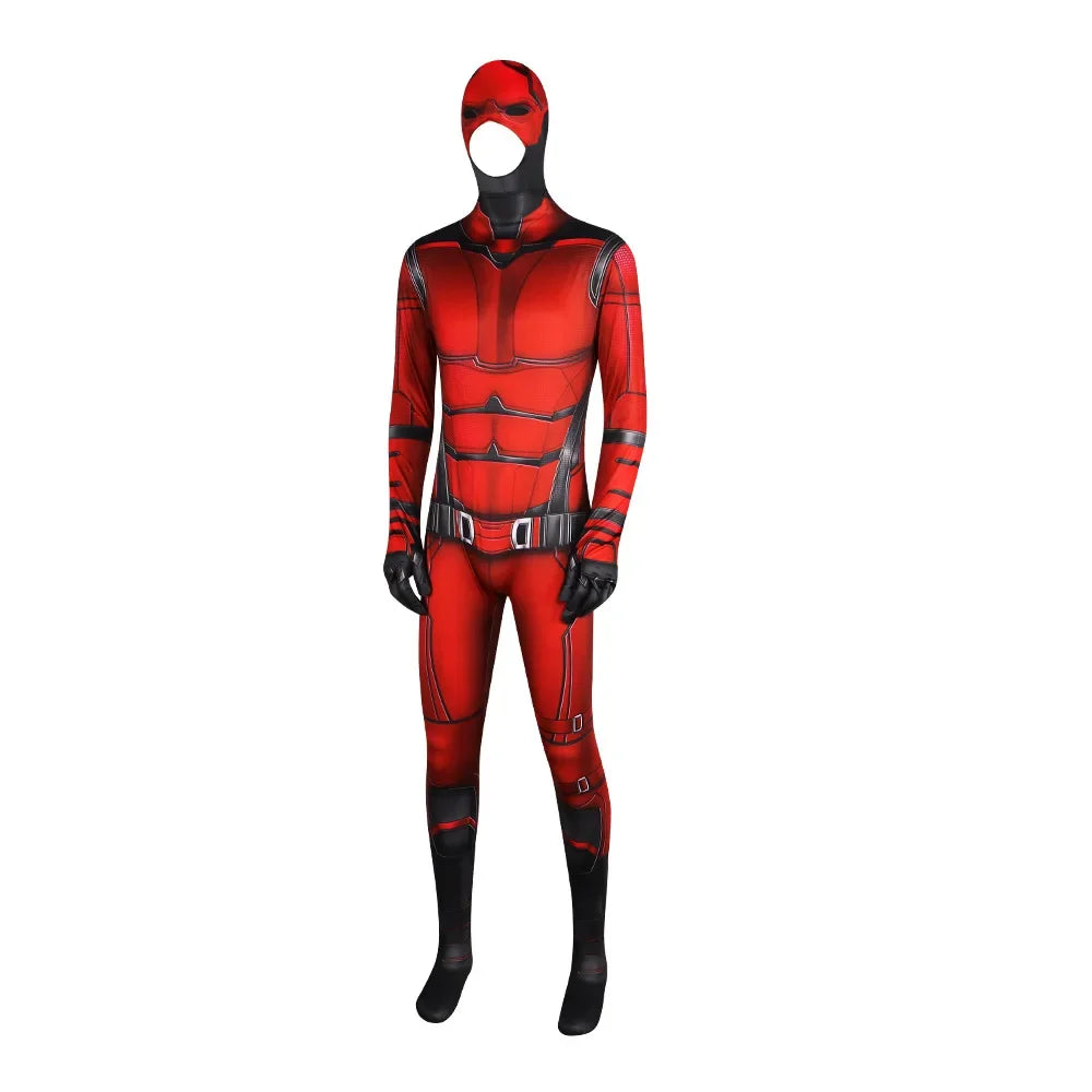 Anime Daredevil Costume Cosplay Spandex Halloween Costume Daredevil Superhero Zentai Suits Men Outfits Bodysuit