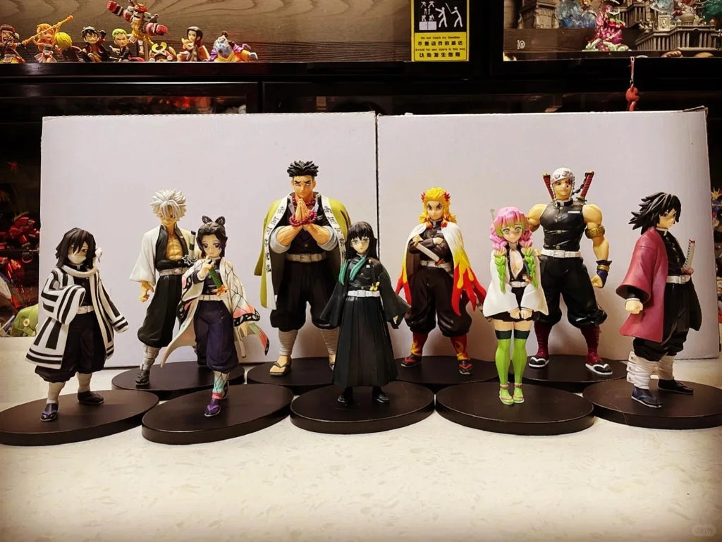 Official Anime Demon Slayer Kimetsu no Yaiba figure Kamado Tanjirou Action Figure Agatsuma Zenitsu Nezuko Warrior PVC Model Toys
