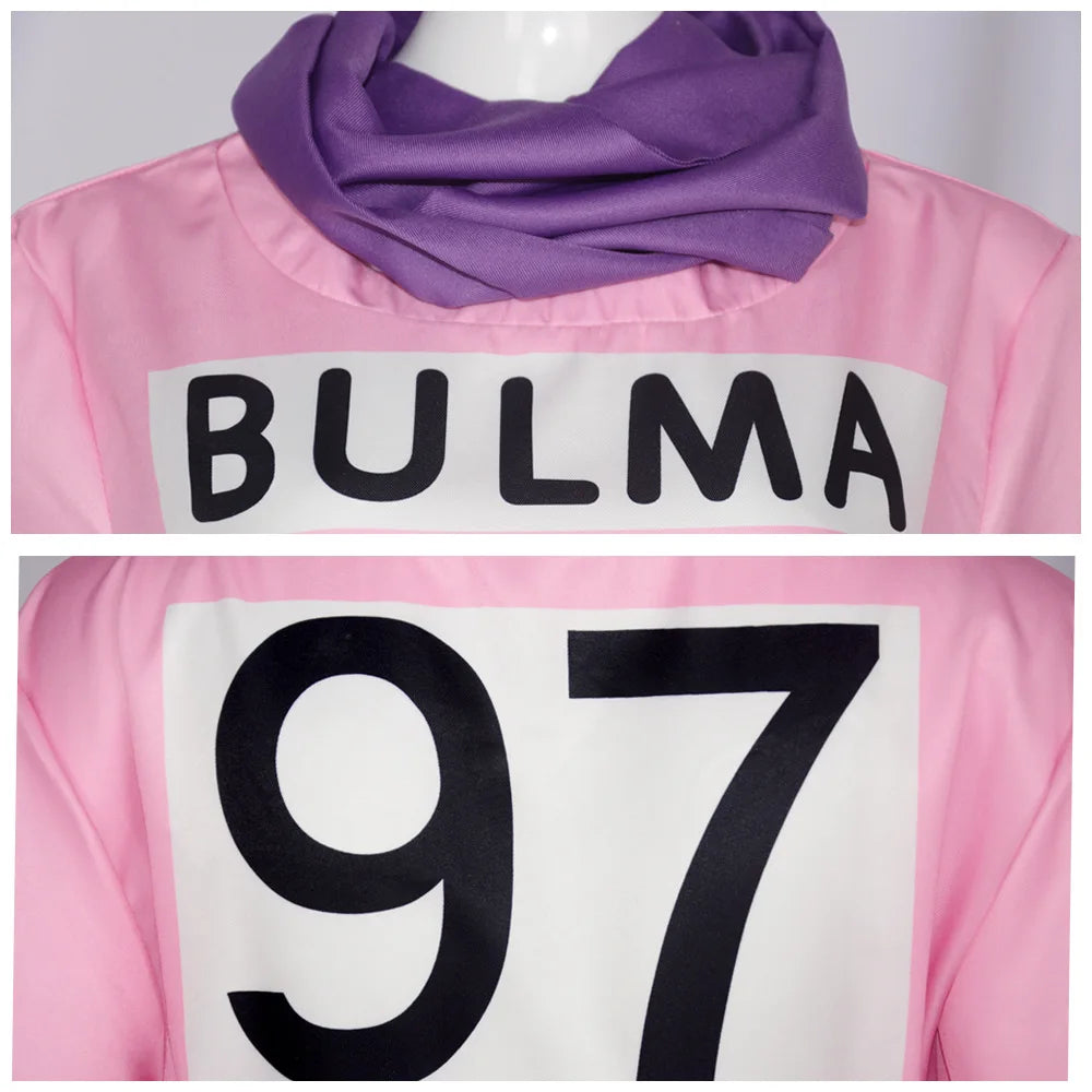 Bulma Costume Anime Cosplay Women's Halloween Year Party Performance Cosplay Costume Set