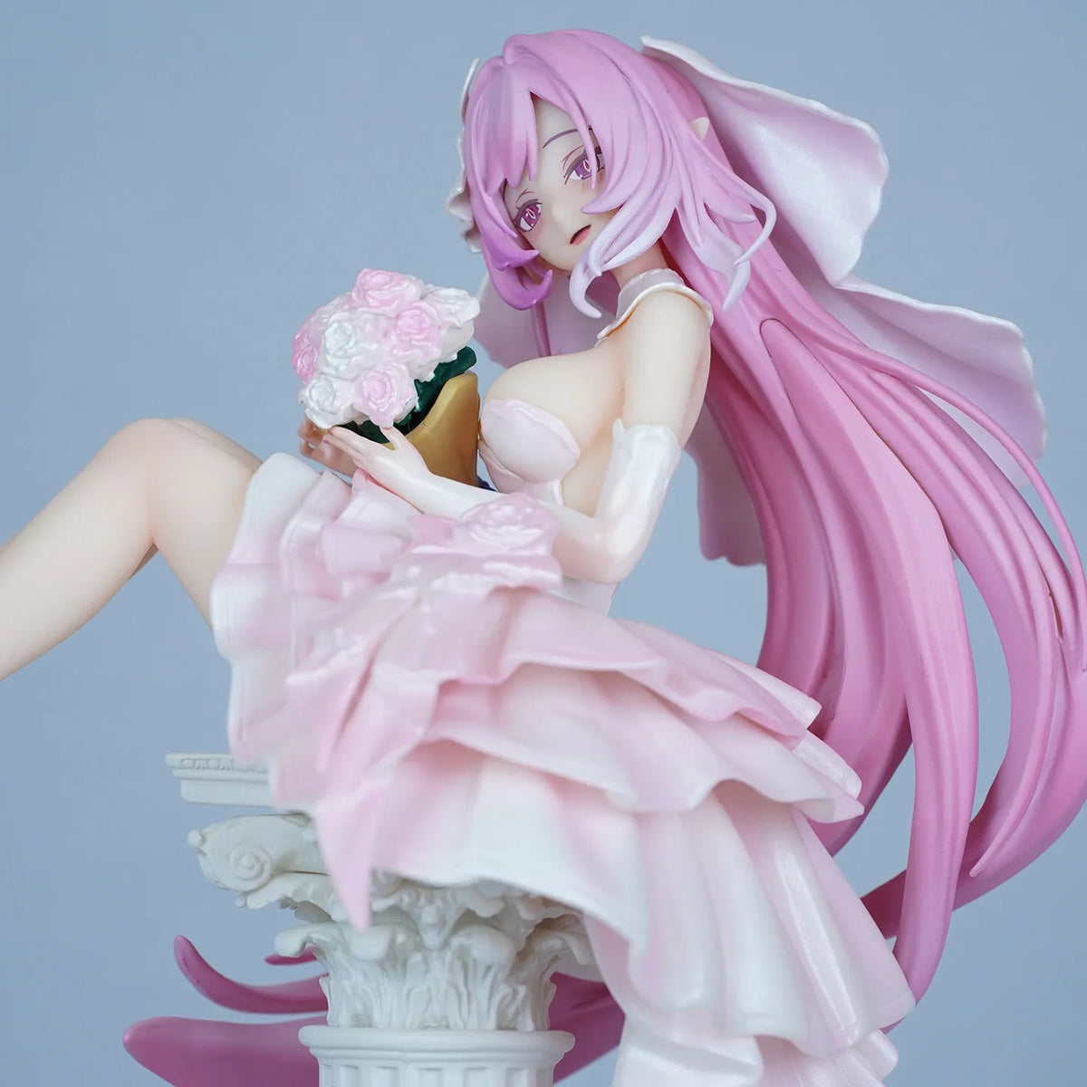 New 30cm Elysia Wedding Dress Anime Figure Pvc Model Collectible Desktop Ornamen Static model statue Surprise Gift