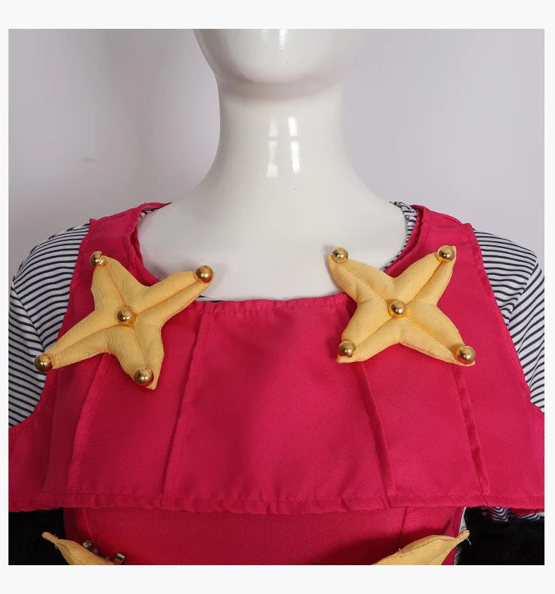 Hot Pants Cosplay Costumes Uniform Ainme JOJO Rose Red Dress Role Play Halloween Carnival Party Dressing For Women Clothing