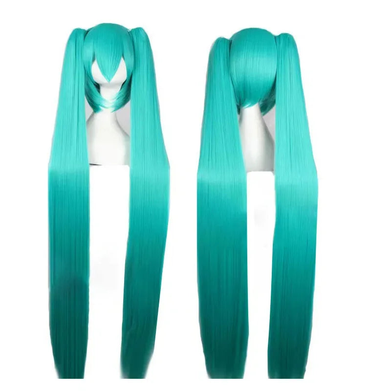 Miku VOCALOID Cosplay Costume - Silver Patent Leather Dress with Blue Tie & Black Bell Sleeves, Anime Halloween
