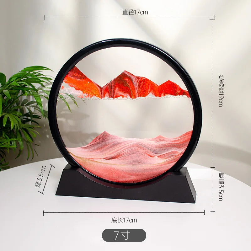 3d Quicksand Painting Desktop Ornaments Home Living Room Decoration Ecological Quicksand Painting Craft Decorations