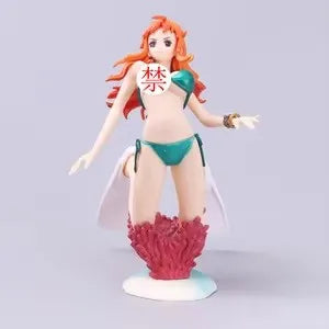 15CM Nami Figure One Piece Anime Action Figures Creator Swimsuit Kneeling Position Toy Gift Collection Decoration Ornaments PVC