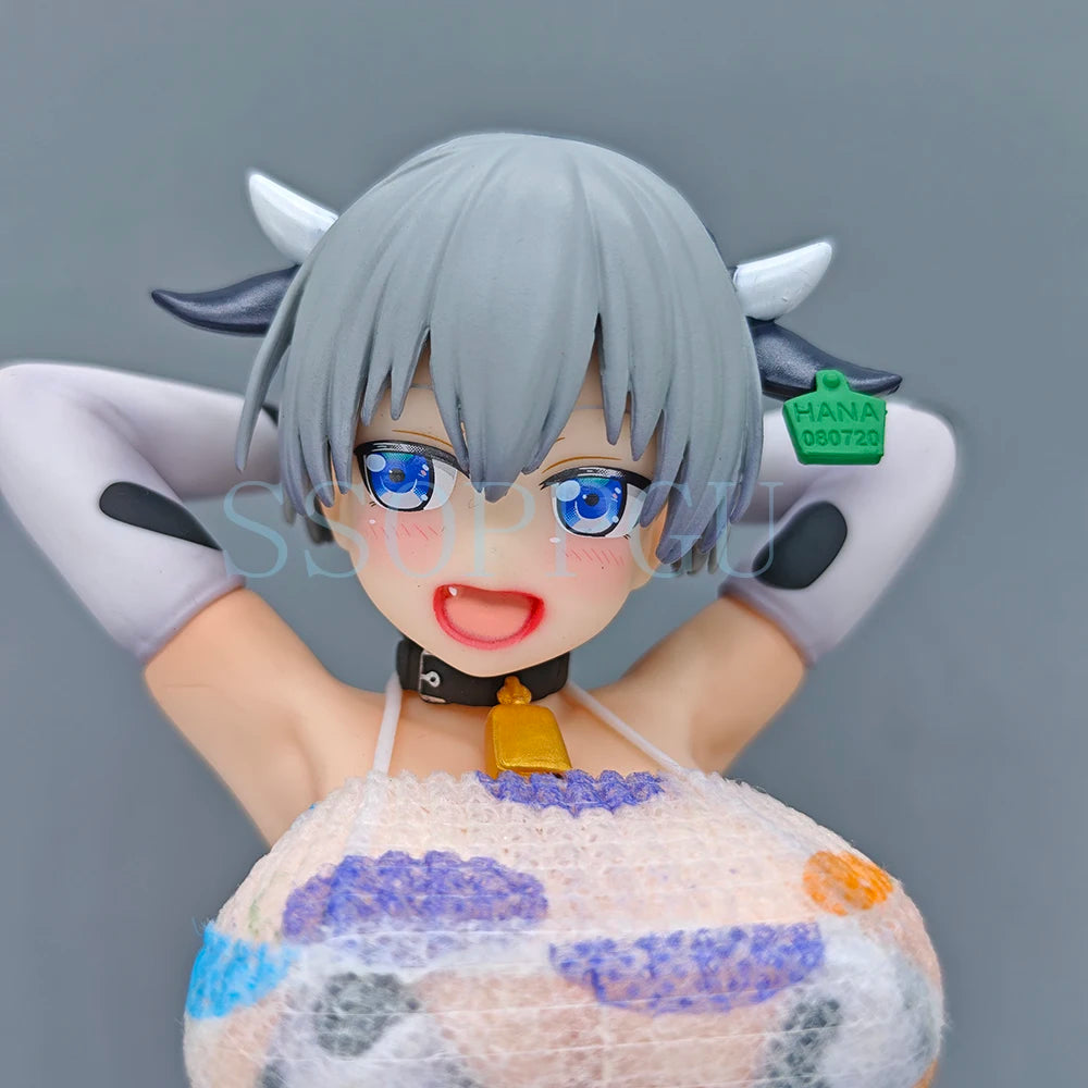 Wave Uzaki-chan Wa Asobitai! ω Uzaki Hana Dream Tech Cow Bikini Anime Girl PVC Action Figure Toy Statue Collection Model Doll
