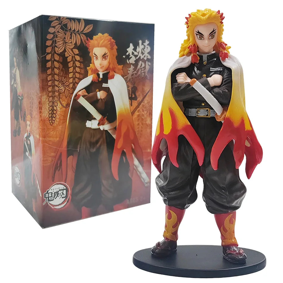 15cm Anime Demon Slayer Figure Doll Toy Nezuko Tanjirou Zenitsu Inosuke Kyoujurou Shinobu Giyuu Qposket Model Toy Kids Xmas Gif