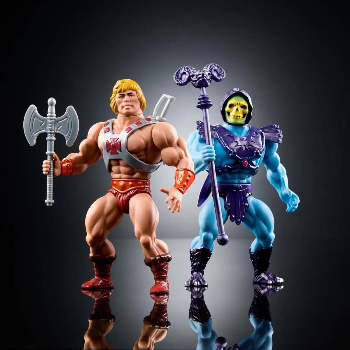 In Stock Anime He-Man Figure Skeletor Action Figures High-Quality Version Statue Collection Model Desk Doll Toy Display Gifts