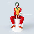 Joker & Harley Quinn PVC Sitting Exquisite Figure, Desktop & Car Decoration Ornament, Birthday & Holiday Gift