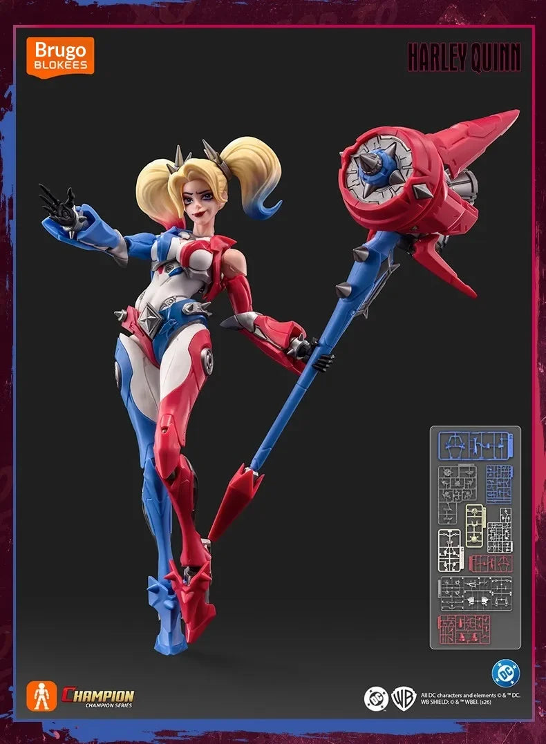 New Hot Blokees Dc Comics Nightwing Harley Quinn Figure Model Kit Buildable Toys Anime Collectible Figure Gift For Boys Girls