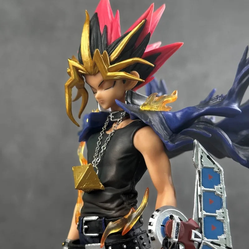 Yugi Muto Anime Figure 28cm Pvc Collectible Model Statue Dual Headed Duel Monster Home Decoration Gift For Adult Collectors