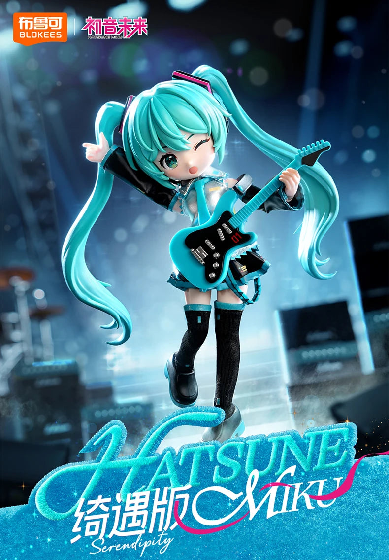 Blokees Hatsune Miku Action Figure DIY Joint Mobility Anime Assembly Figurine Toy Cartoon Doll Collection Figures Christmas Gift