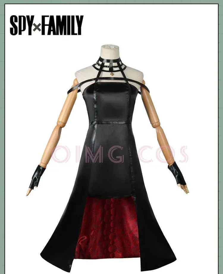 Yor Forger Cosplay Long Sweater Costume Anime Spy family Full Set Carnival Uniform Halloween Party Masquerade for Women Game
