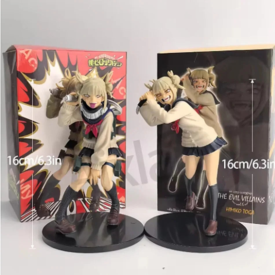 MHA Toga Himiko Anime Figurine 15cm PVC Action Standing Model Toy Collectible Anime Doll Gift for Boys And Girls