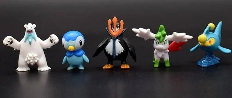 144pcs Mini Pocket Monster Action Figure Pvc Model Statue Ornament Desktop Decor Anime Collection Pc Case Doll Toy Gift