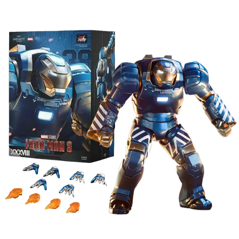 ZD Toys Marvel Studios Iron Man MK3 Action Figure MK35 MK24 MK40 MK38 Tony Stark Ironman Figure Action Collect Toy Gift