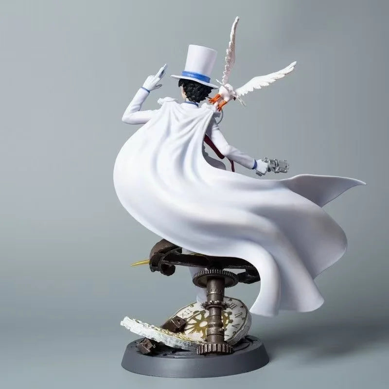 Kaitou Kid Figure, Detective Conan Merchandise, White Dress Design, Pigeon Special Effects, Collectible Ornament Gift